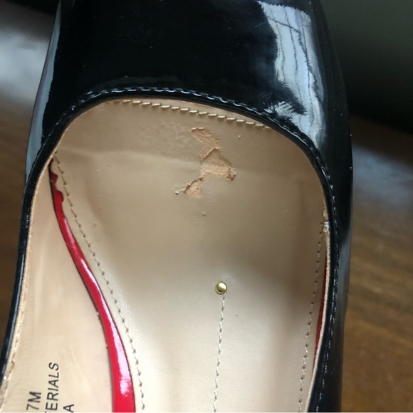 Rampage Flanders Sling Backs Red, Black And Leopard Print 4” Women’s Heels Sz 7 - Picture 14 of 15